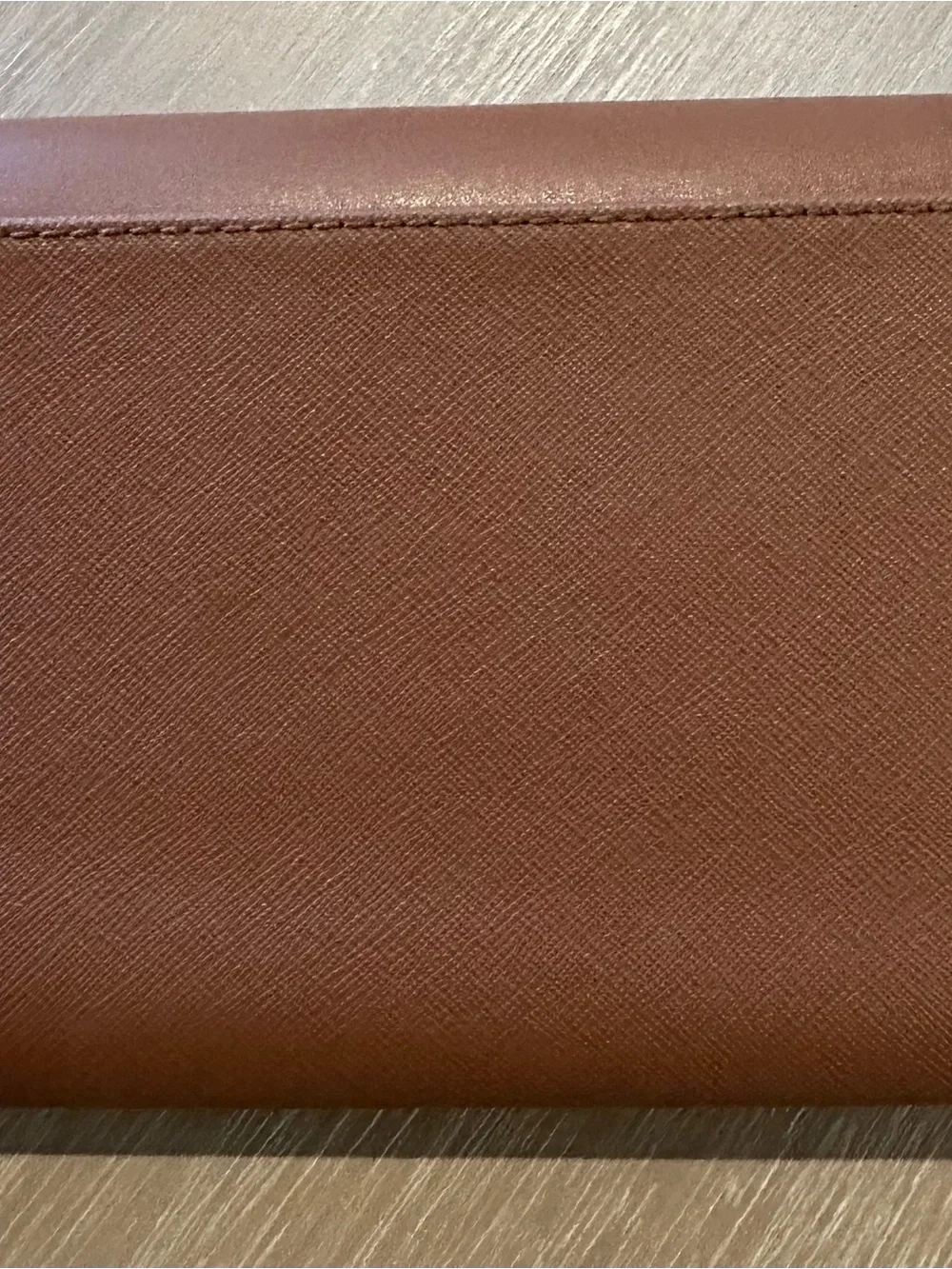 Michael Kors Saffiano Leather Small Crossbody Bag Luggage Brown NWOT
